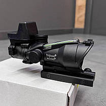 Приціл оптичний ACOG 4x32 RMR із додатковим малим коліматором (Китай), фото 3
