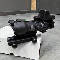 Приціл оптичний ACOG 4x32 RMR із додатковим малим коліматором (Китай), фото 4