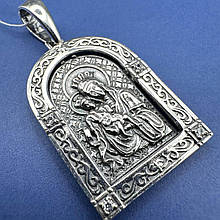 Срібна підвіска ладанка Богородиця 925 проби 10 г