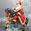 Скляна ялинкова іграшка Дід Мороз на Коні Komozja Family Santa Claus, фото 7