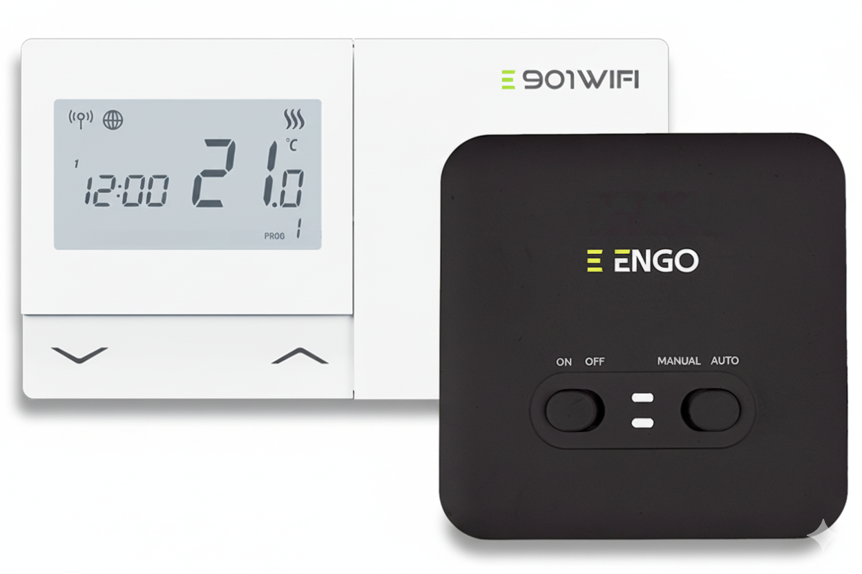 ENGO E901WiFi — бездротовий термостат з Wi-Fi, програматор температури, керування зі смартфона 📱, фото 1