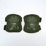 Комплект захисту тактичні наколінники та налокітники олива, фото 5