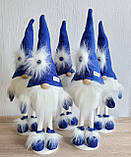 Новорічний ельф гном 55 см на довгих ніжках, Скандинавський декоративний гном пр-во Україна із пушком, фото 8