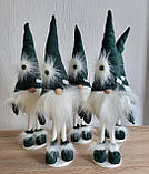 Новорічний ельф гном 55 см на довгих ніжках, Скандинавський декоративний гном пр-во Україна із пушком, фото 9