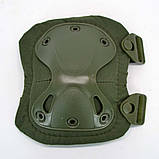 Комплект захисту тактичні наколінники та налокітники олива, фото 7