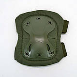 Комплект захисту тактичні наколінники та налокітники олива, фото 9