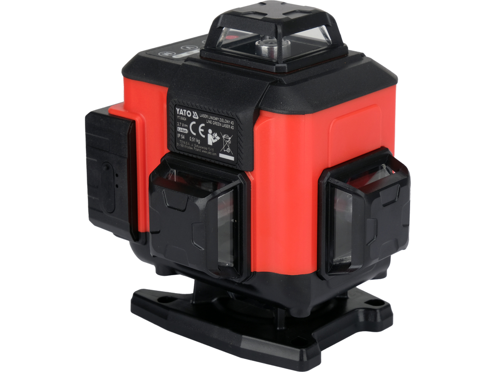 4D зелений лазер з електронним компенсатором 16 ліній YATO YT-30424, фото 1