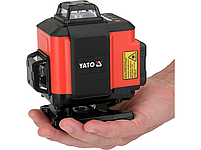 4D зелений лазер з електронним компенсатором 16 ліній YATO YT-30424, фото 5