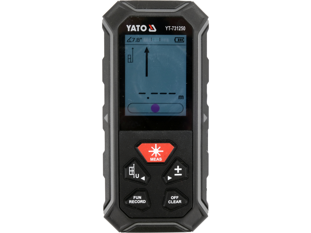 Двоспрямований лазерний далекомір 2 х 100 м YATO YT-731250, фото 1