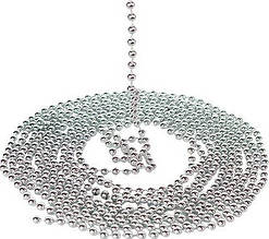 Декоративні буси 6 мм, 5 м, срібло