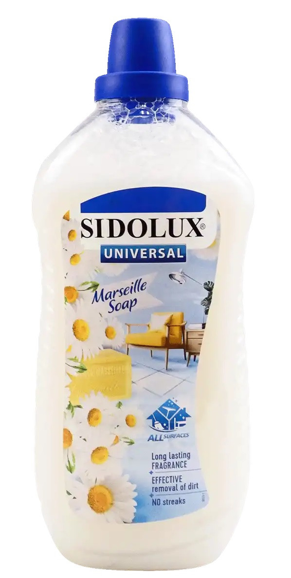 Засіб для миття підлоги Sidolux Марсельське мило 1л, фото 1