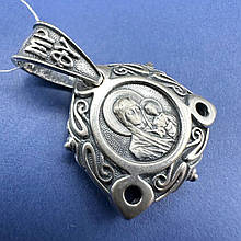 Срібна підвіска із молитвою Богородиця 925 проби 7 г