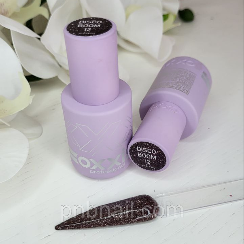 Гель-лак світловідбивний OXXI DISCO"BOОM" No 12 (коричневий), 10 мл