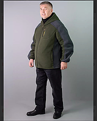 Чоловіча тепла кофта флiс БАТАЛ (р-ри: 56-64 BN566-1 вир-во КНР.