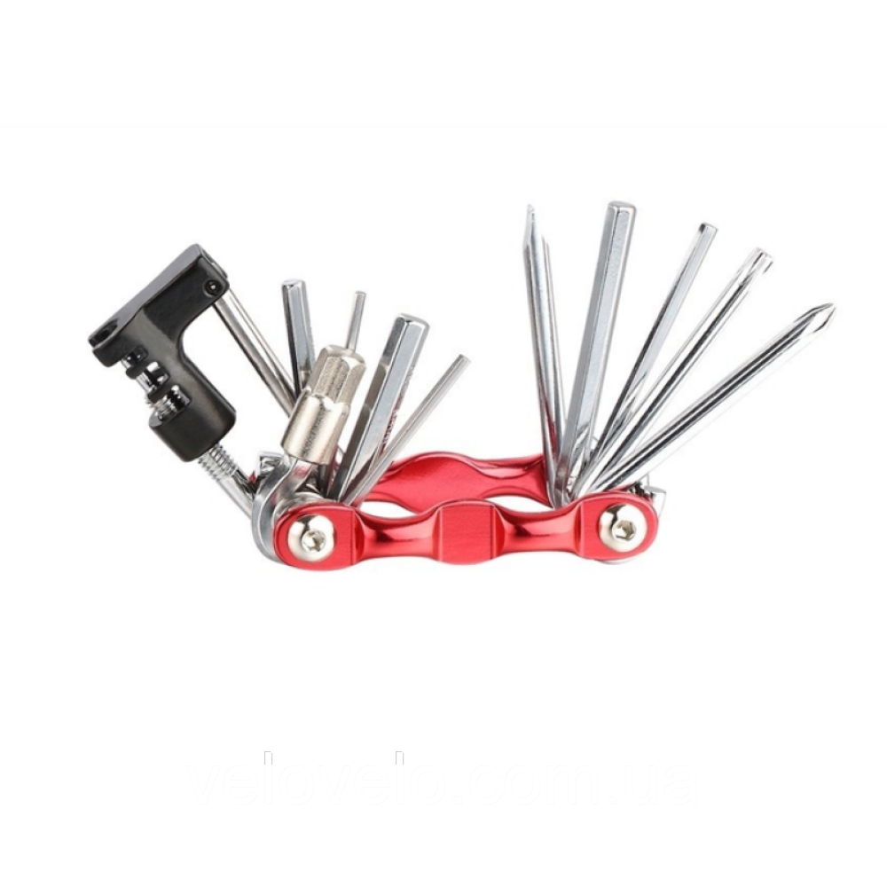 Мультитул KENLI KL-9835С 11 в 1 металевий корпус, фото 1