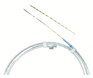 Напрямний провідник Tigra 0.032in,150cm Nitinol (чорно-жовтий)