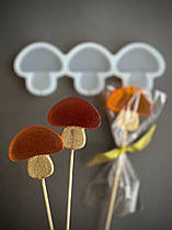 Силіконовий молд для льодяників "Гриб 3"