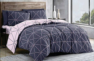 Двуспальний розмір постільна білизна бязь «Ромби»