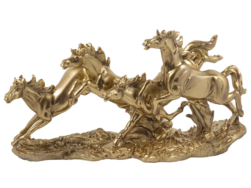 Фігурка декоративна Дикі Коні 31х11х17 см 919-409 полістоун