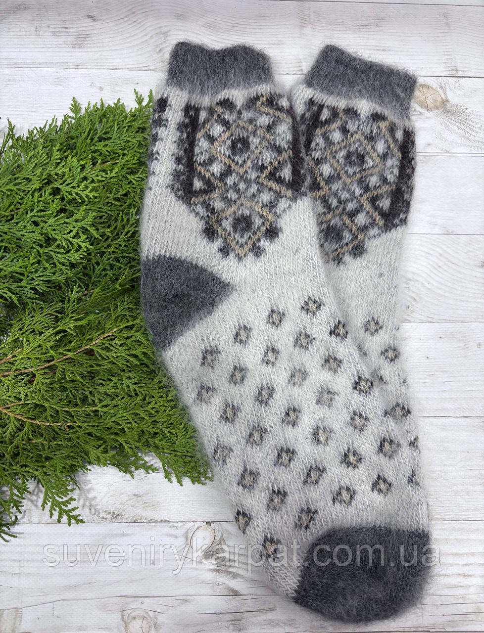 Шкарпетки чоловічі з козячого пуху ангора, фото 1