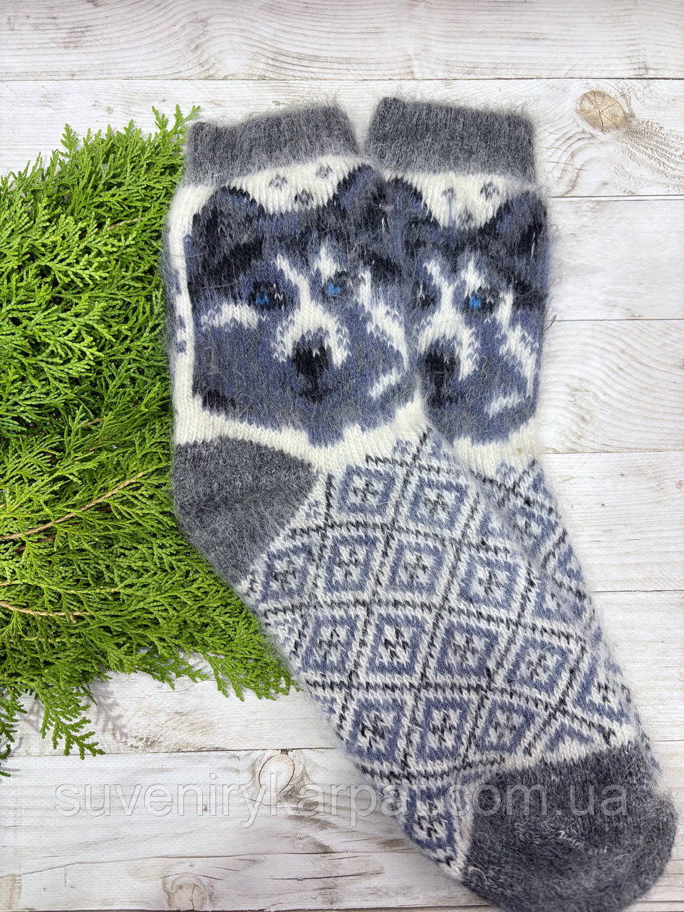 Шкарпетки чоловічі з козячого пуху ангора, фото 1