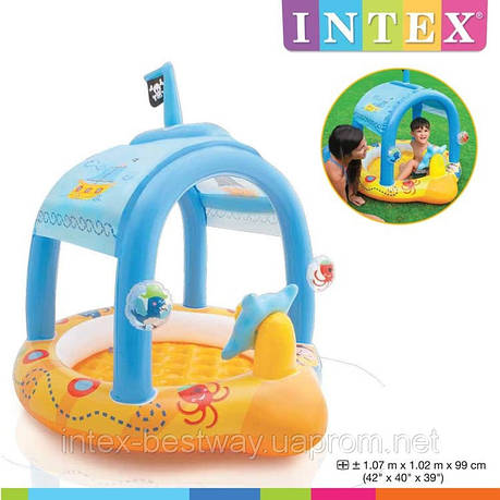 Надувний басейн Intex Little Captain 107x102x99 (57426) 6 див.), фото 1