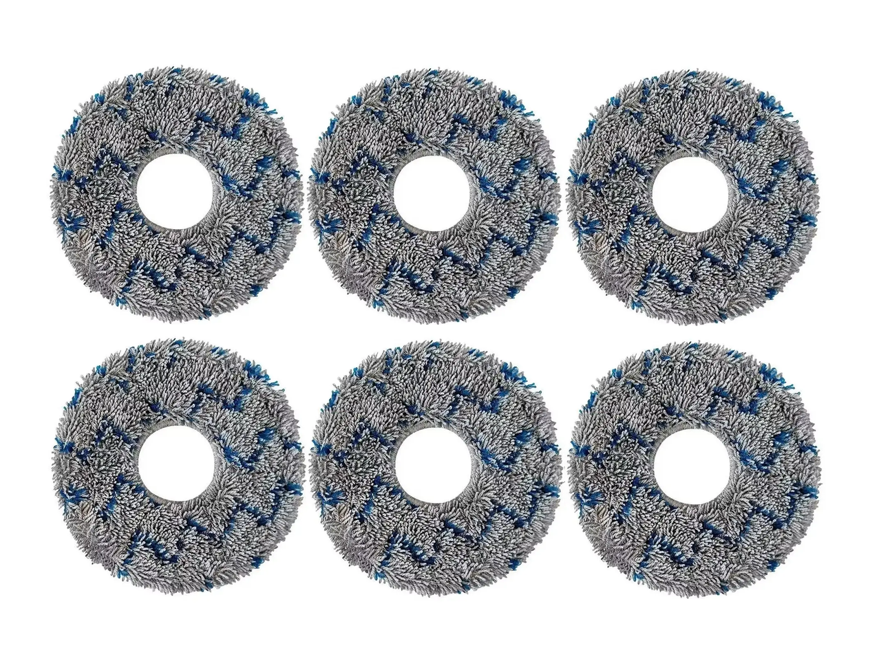 Мікрофіброві накладки (ганчірки) для пилососів Xiaomi Dreame Roborock Ecovacs / 6 шт