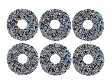 Мікрофіброві накладки (ганчірки) для пилососів Xiaomi Dreame Roborock Ecovacs / 6 шт