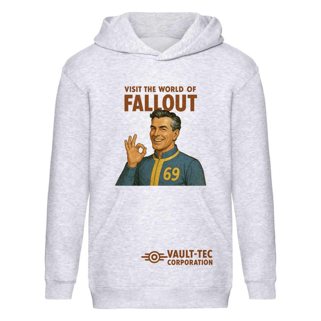 Худі Фоллаут (Fallout 002) сіре, 116-128-140-152-164 розмір, фото 1