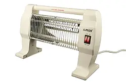 Кварцовий електричний нагрівач A-PLUS (400/800 Вт, термостат, 2 режими 15 кв.м.