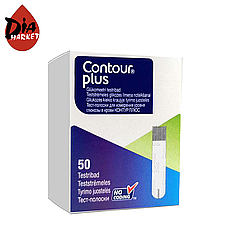 Тест-смужки Контур Плюс (Contour Plus), 50 шт.