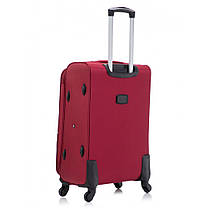 Чемодан валіза дорожня Bonro Tourist маленька (невелика) вишнева на коліщатках з висувною ручкою та кодовим замком, фото 5