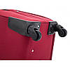Дорожня Валіза Bonro Tourist середня вишнева на коліщатках з висувною ручкою та кодовим замком., фото 9