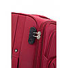 Дорожня Валіза Bonro Tourist середня вишнева на коліщатках з висувною ручкою та кодовим замком., фото 8