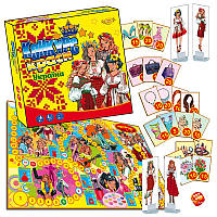 Настольная игра-бродилка "Конкурс красоты Украина" МКБ0156 кубик и фигурки учасниц 180607(щ. покупка)