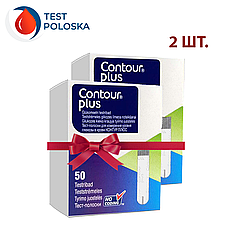 Тест-смужки Контур Плюс (Contour Plus) 50 шт 2 упаковки