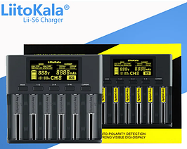Зарядний пристрій LiitoKala Lii-S6+EU+CAR battery charger
