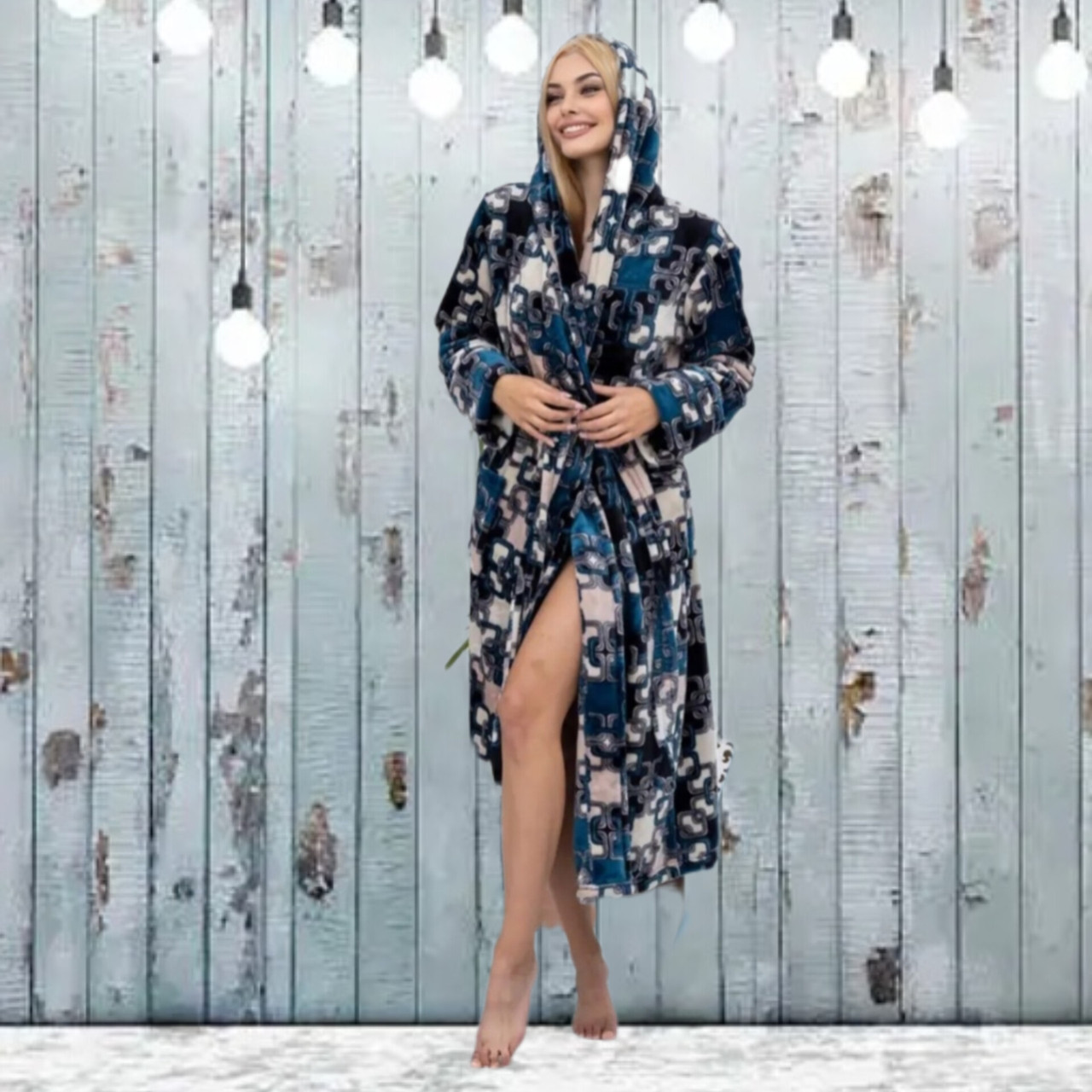 Халат жіночий полірована махра Soft, фото 1