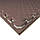 Мат татамі 40мм бежево-шоколадний з бортиком, IZOLON EVA SPORT 100х100х4см, фото 2