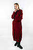 Плаття максі вʼязане бургунді 83110 (2000000155371), фото 2