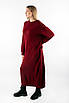 Плаття максі вʼязане бургунді 83110 (2000000155371), фото 7