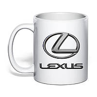 Чашка с печатью "Lexus" 330 мл (цвет белый) (32644)