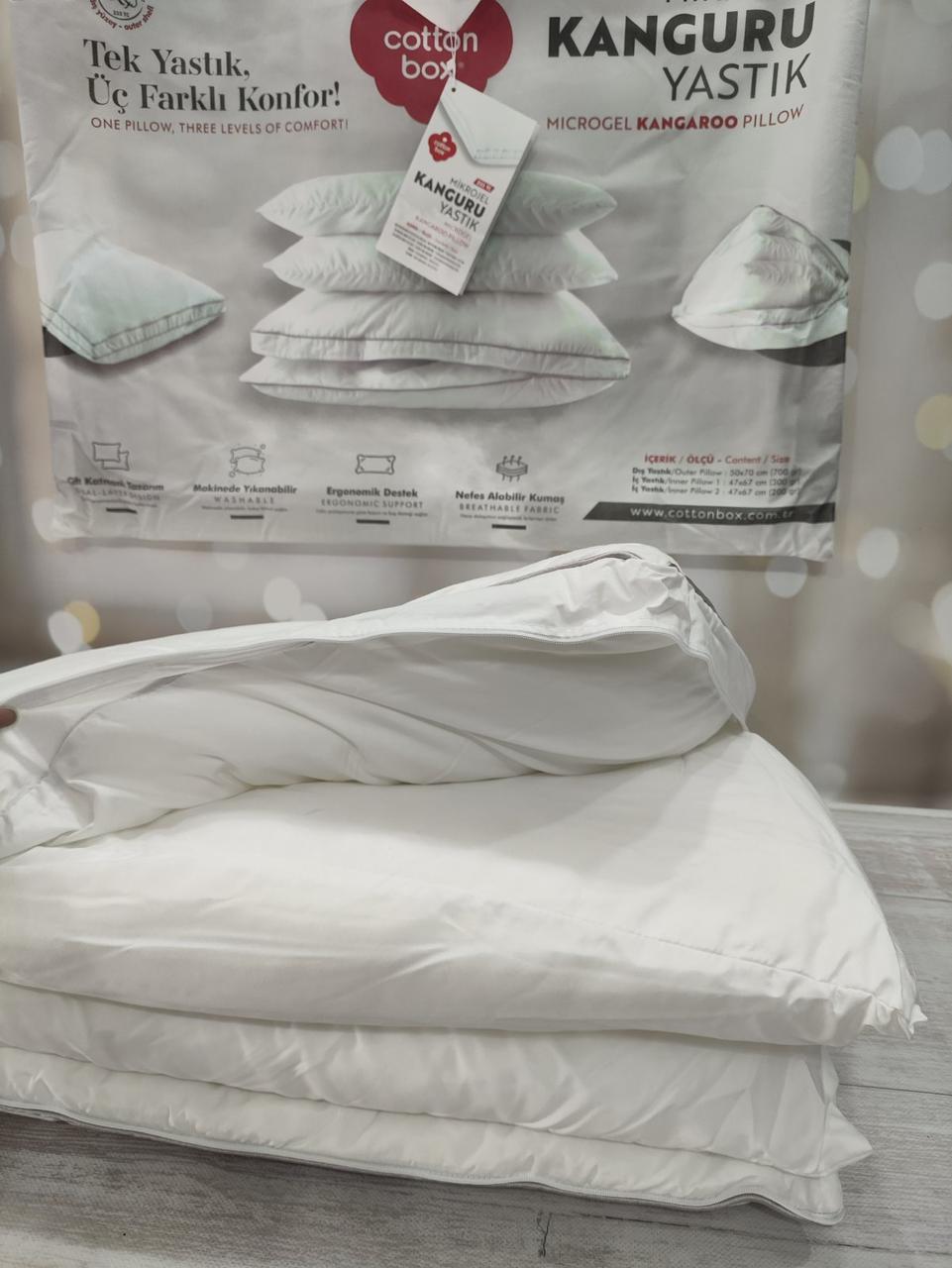 Подушка 50 на 70 см Cotton Box Kanguru мікрогель 3 в 1, фото 1