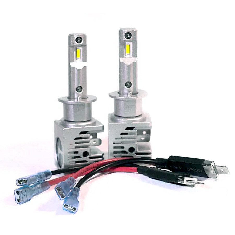 Світлодіодні led лед лампи цоколь H1 12/24V 30W 6000К (біле світло) TM3 MINI TBS Design, компактні без кулера