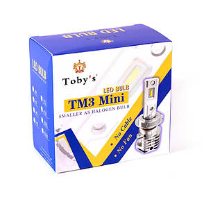 Світлодіодні led лед лампи цоколь H1 12/24V 30W 6000К (біле світло) TM3 MINI TBS Design, компактні без кулера, фото 3