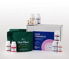 Грін-Віза Бокс SLIM FORMULA слім формула набір продукції для ефективного та здорового схуднення 9 найменувань