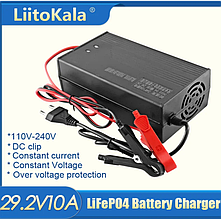 Зарядний пристрій LiitoKala 29.2V10A+EU+Clip