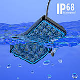 12-80V металева світлодіодна лампа фара для авто вантажівок мото IP68 32W 6500K, фото 4