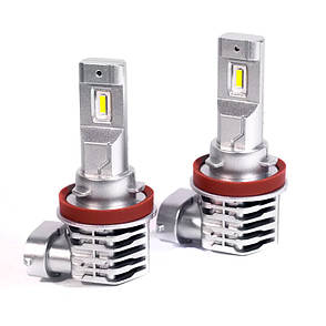 Світлодіодні led лед лампи цоколь H11 12/24V 30W 6000К (біле світло) TM3 MINI TBS Design, компактні без кулера, фото 2
