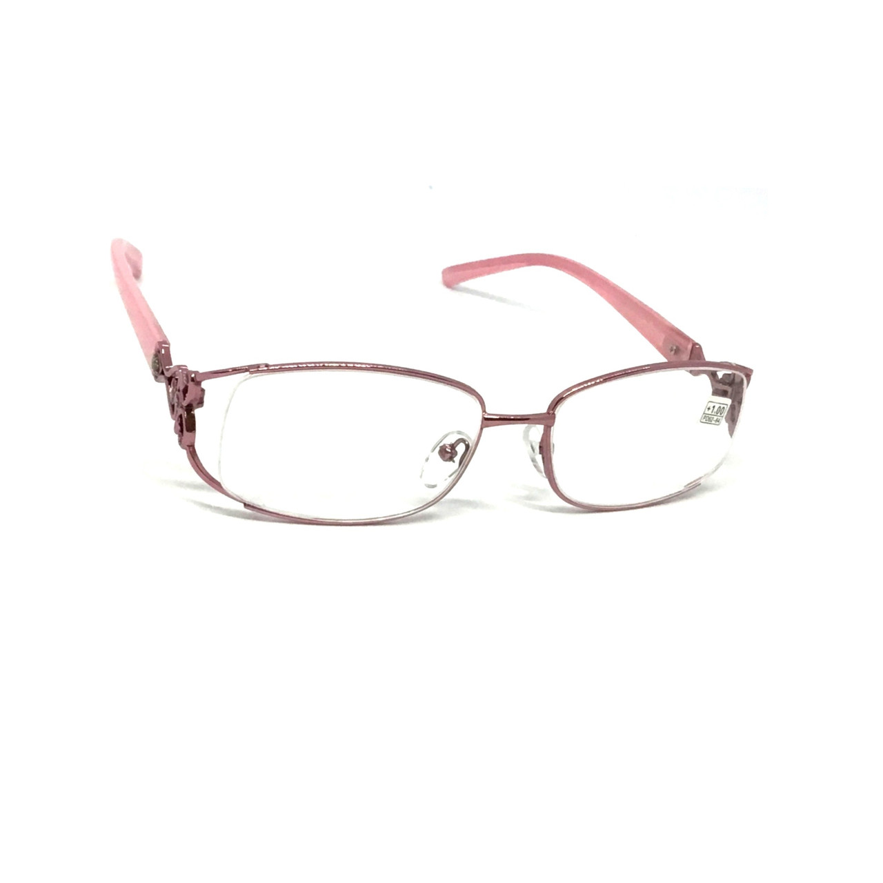 Жіночі металеві окуляри 1910 рожеві